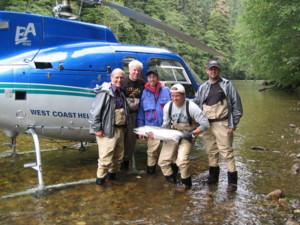 Folks from Nimmo Bay were heli fishing and having fun!  Book your spring Steelhead trip with Noel Gyger at noel@noelgyger.ca